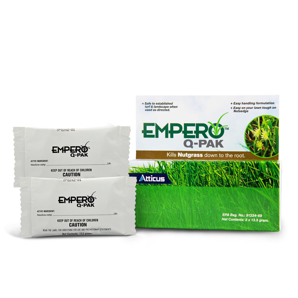 Atticus Empero Q-Pak front packaging showing product and benefits