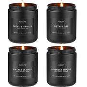 Auelife pack frontal de cuatro velas con diseño masculino y aspecto elegante
