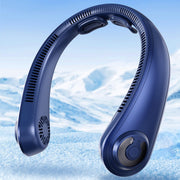AUIIAH vista frontal del ventilador de cuello con diseño ergonómico beneficio comodidad