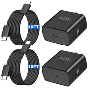 Auorld frente del bloque cargador 60W mostrando diseño compacto y potencia