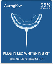 AURAGLOW front packaging showing kit contents and benefits