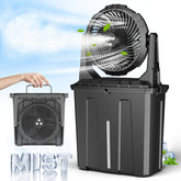 Ausic front view with handle showing compact portability and easy carry