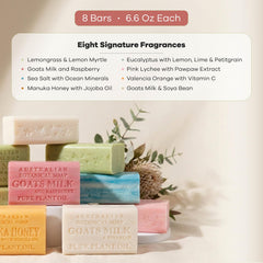 Australian Botanical Soap manuka honey ingredient display suggesting gentle conditioning benefit