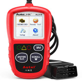 Autel AL319 vista frontal del dispositivo mostrando su diseño compacto y fácil uso