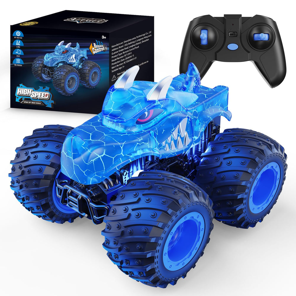 AUUGUU front view of truck showing lights and rugged build for exciting play