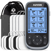 AUVON dispositivo frontal mostrando controles y carcasa de aluminio para durabilidad