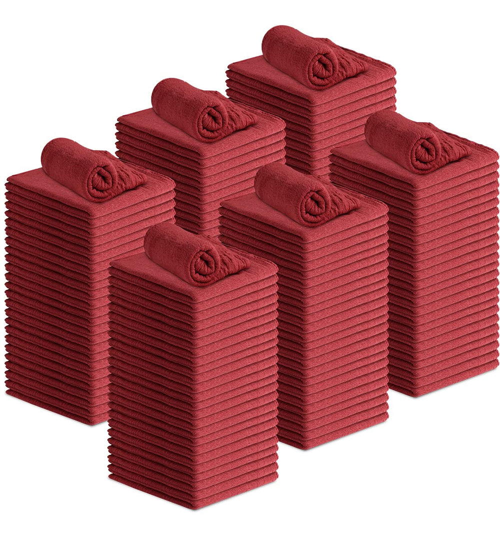 Avalon Towels empaque frontal mostrando paquete de 150 trapos y ahorro