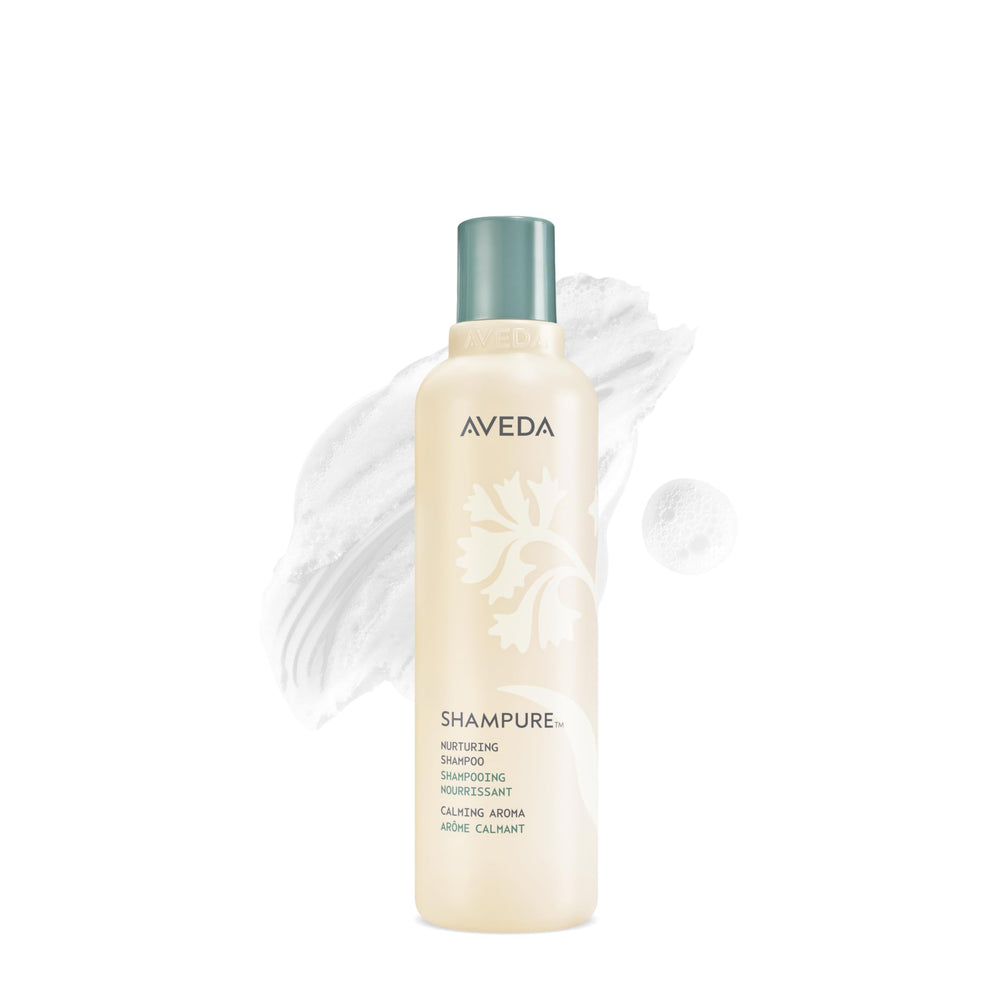 Aveda Shampure frontal del envase mostrando tamaño y diseño