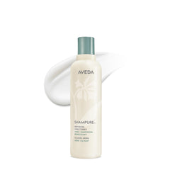 Aveda Shampure frontal de la botella mostrando diseño y volumen