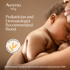 Aveeno Baby espuma cremosa de producto resaltando textura suave