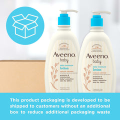 Aveeno Baby aplicación en bebé tras el baño, mantiene la piel suave