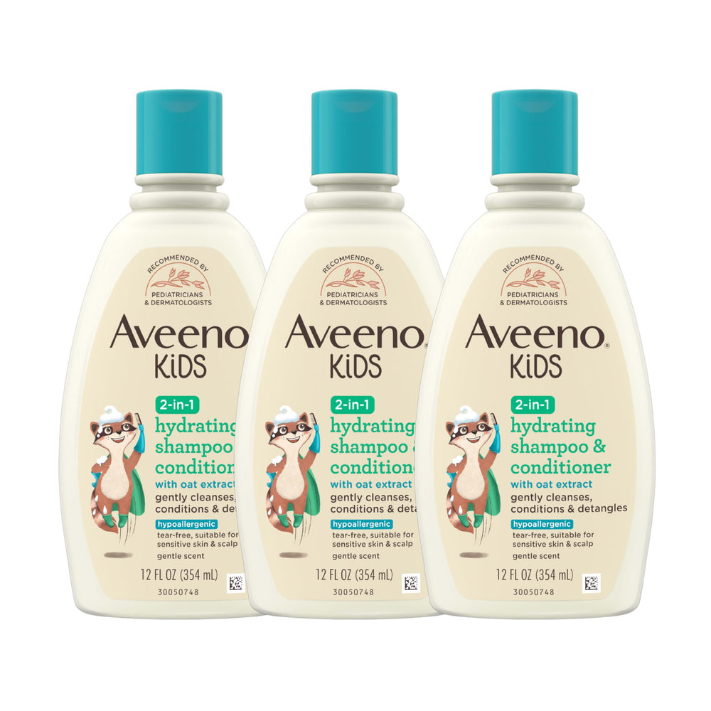 Aveeno Baby frente del envase mostrando diseño y tamaño, útil para identificar el producto