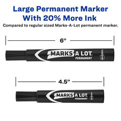 Avery marker cap removed with visible tip and quick-dry ink benefit