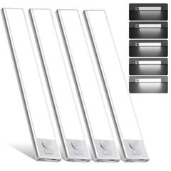 AVEVA vista frontal del pack con 4 luces listo para instalar y ahorrar espacio