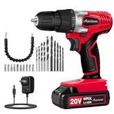 AVID POWER taladro frontal mostrando diseño compacto y color rojo