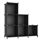 AWTATOS front view of 6-cube organizer showing neat storage and visual order