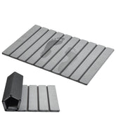 AWW stone mat front view showing clean grey surface and quick-dry benefit