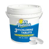 AX Poolwinsk front bucket showing brand and 5 lb size for convenient storage