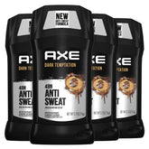 AXE Dark Temptation frente del empaque mostrando diseño y tamaño útil