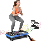 AXV front view of vibration plate showing stable platform and controls for versatile workouts