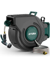 AYURA front view mounted reel showing tidy storage and fast access