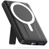 Azmuth front view showing MagSafe pad and compact design benefit portability