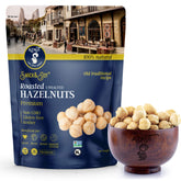 AZNUT paquete frontal mostrando 16 oz y etiqueta natural, útil para elegir snack sano