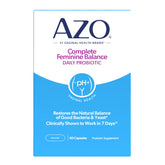 AZO bottle front packaging showing product name and count benefits