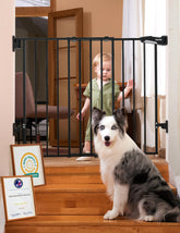 Babelio front view gate installed showing secure fit and clear barrier