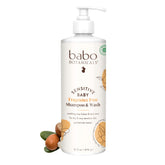 Babo Botanicals front packaging showing bottle and label for gentle benefits