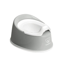 BabyBjörn Smart Potty front view showing compact stable design and easy positioning