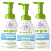 Babyganics frente del bote mostrando diseño y tamaño, facilita identificación
