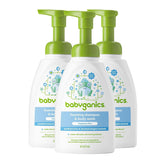 BabyGanics front packaging showing pump bottle and clear branding, convenient supply