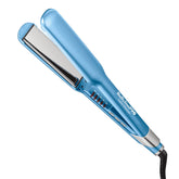 BaBylissPRO flat iron front view showing sleek design and professional finish
