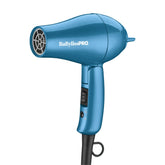 BaBylissPRO traveler front view showing compact dryer and controls for travel convenience