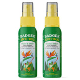 Badger frontal del envase citronela viaje mostrando diseño y uso