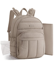 BAGSMART camel front view showing clean design and easy-access pockets for organized outings