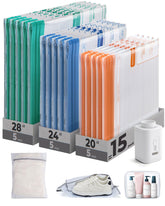 BAGSMART full kit layout showing all 18 pieces and quick packing benefit