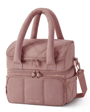 BAGSMART bolsa frontal Dark Pink mostrando diseño puffer y estilo