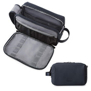 BAGSMART neceser frontal navy blue mostrando cierre y forma, fácil identificación