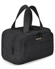 BAGSMART neceser frontal mostrando diseño puffy y capacidad elegante