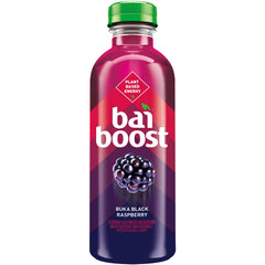 Detalle de etiqueta Bai Boost mostrando información y beneficio antioxidante