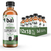 Bai Socorro Sweet frente del empaque mostrando 12 botellas y beneficio refrescante