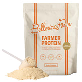 Ballerina Farm front pouch showing maple cinnamon flavor and farm branding benefits