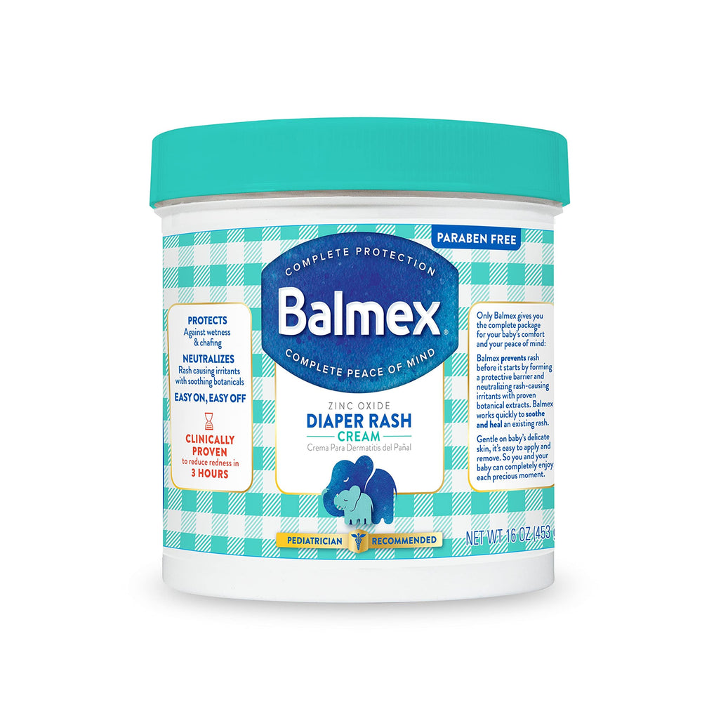 Balmex front 16oz tube showing label and benefits for quick protection