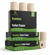 Bamboo Story frente del paquete mostrando rollos y beneficio ecológico