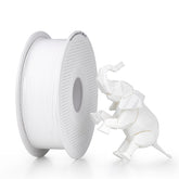 BAMBULAB front packaging showing white PLA spool and brand for reliable printing