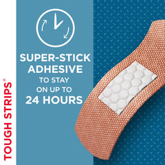 Band-Aid apósito aplicado en dedo demostrando protección y sujeción
