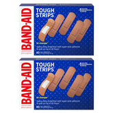 Band-Aid empaque frontal twin pack mostrando 60 tiras y ventaja duradera