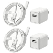 Banety pack frontal mostrando cables 10FT y adaptadores, alcance cómodo